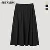 [She S miSS] Linen Blend Banding Long Skirt SwwSkp22100