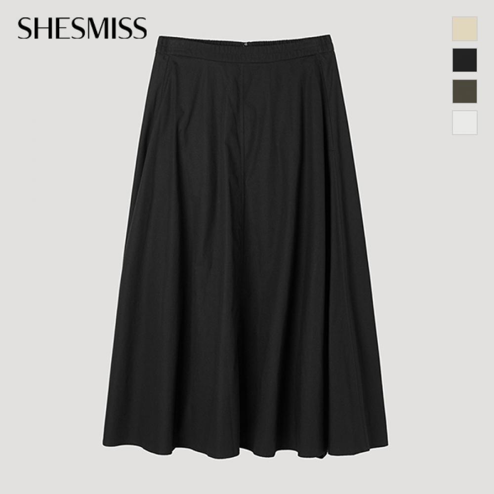 [She S miSS] Linen Blend Banding Long Skirt SwwSkp22100