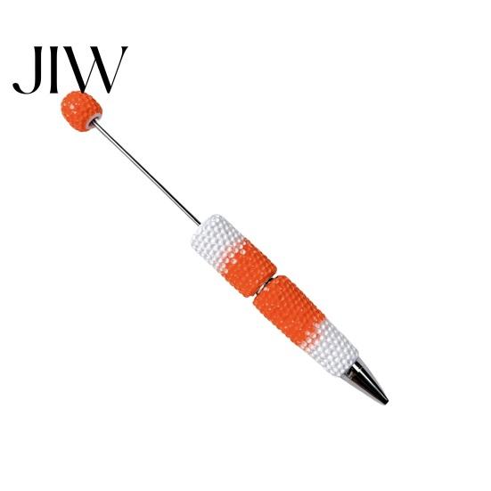 Novelty Rainbow Pens DIY Beadable Pen, Colorful Fancy Beaded Crafting Ballpoint Gift for Students, Party Favors, Creative Office Supplies Decorative