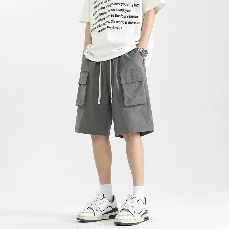 Шорты мужские хаки брюки из чистого хлопка новые летние рабочие спортивные штаны тонкие американские повседневные брюки с пятью точками для мальчиков