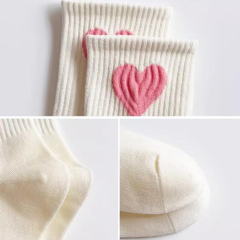 5 пар/набор детских носков для девочек весна-осень детские носки для девочек модные с любовью милые принцесса детские студенческие носки 2-13 лет