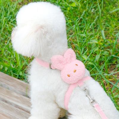 Набор шлейки + поводка Pastel Pet Puppy Tosuni, розовый (Упряжь), розовый (привести)