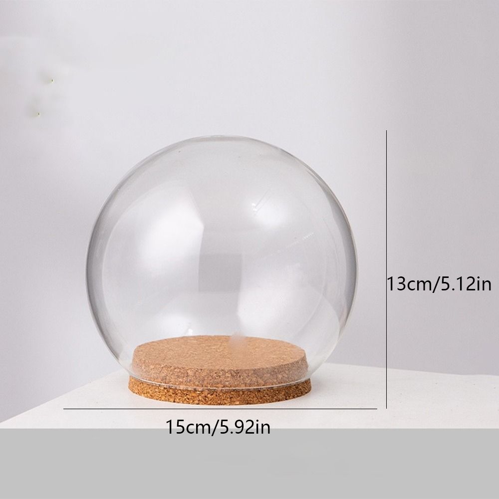 Glass Flower Dustproof Cover Clear Cake Jar New Flower Display Cover