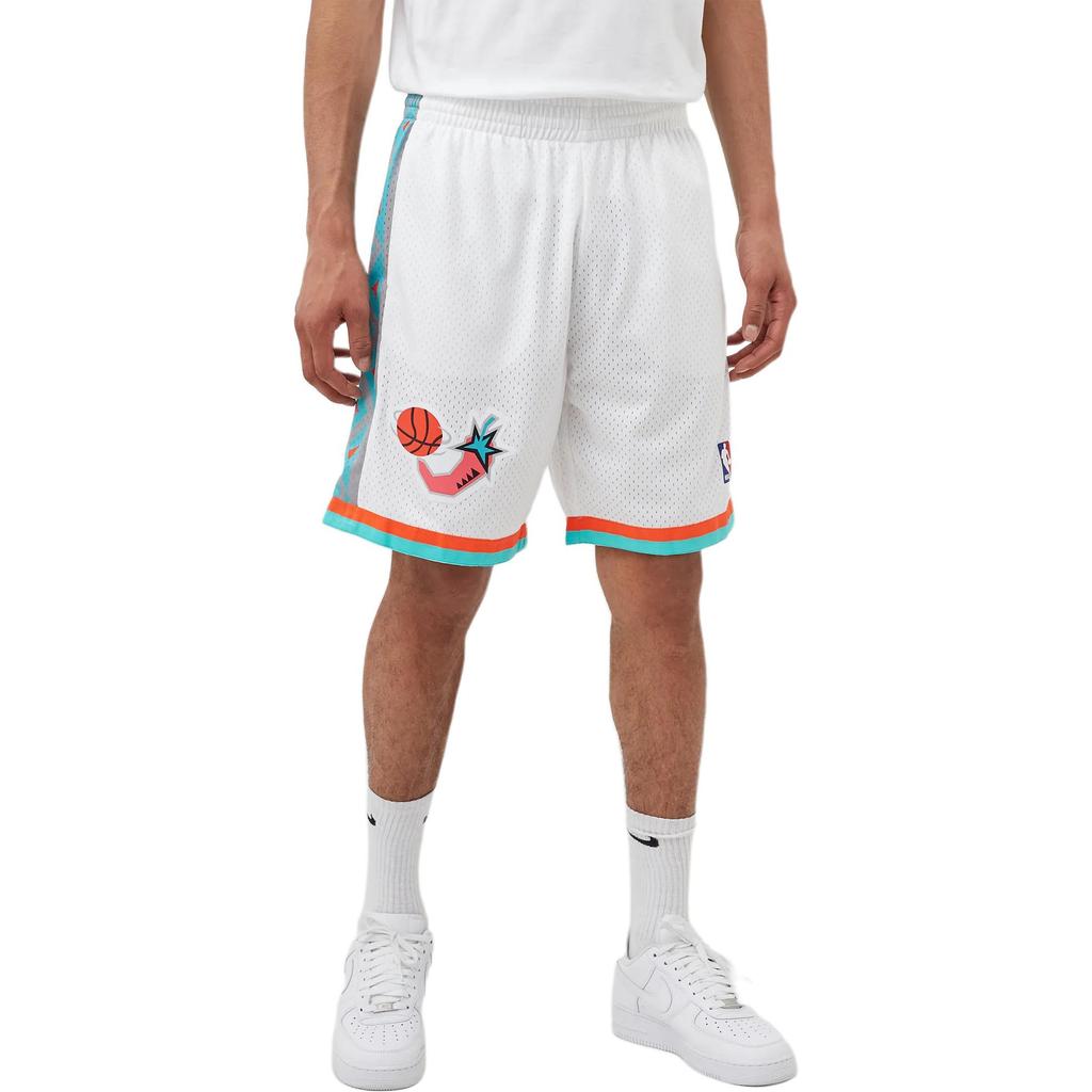Mitchell & Ness x NBA Шорты для баскетбола Swingman Мужские Белые SMSHCP19225-ASWWHIT96