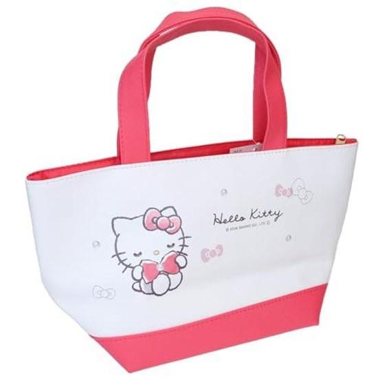 Термосумка Hello Kitty, непромокаемый пенал, монохромная лента, Sanrio