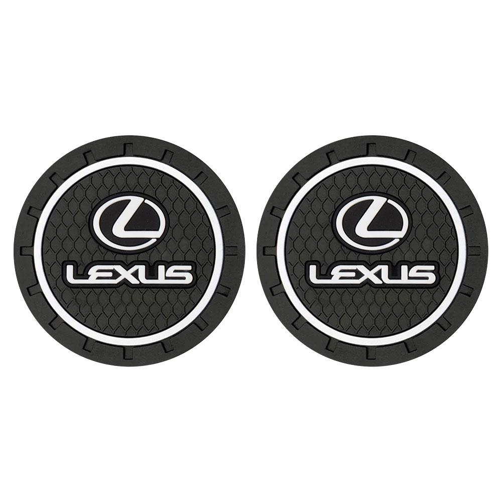 Interior Stickers 1/2Pcs Car Cup Holder Mat Anti Slip Coasters Pads Interior Accessories For Lexus LS LC IS350 ES300h ES300 IS25
