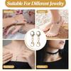 10 шт., маленький удлинитель браслета, ожерелье, укорачивающая застежка, удлинитель браслета, двойная застежка-лобстер, удлинитель