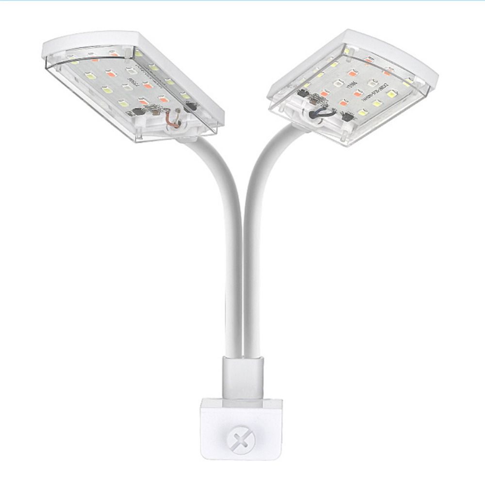 6W/12W Fish Tank Clip-on Light colored light Clamp lamp Aquarium Supplies double-headed LED bead LED Fish Tank Lamp