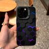 Универсальный 3D защитный чехол-соты для телефона iPhone 15, 14, 13 Pro, 12 - Матовый, Энергичный, Противоударный дизайн