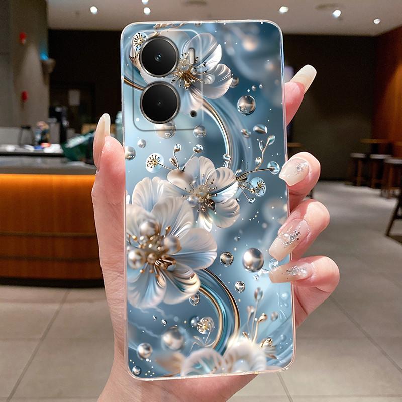 Phone Case For Realme P3 Funda RMX5079 Capa Butterfly Bow Protective Casing RealmeP3 Transparent Soft Silicone TPU Cover Coque