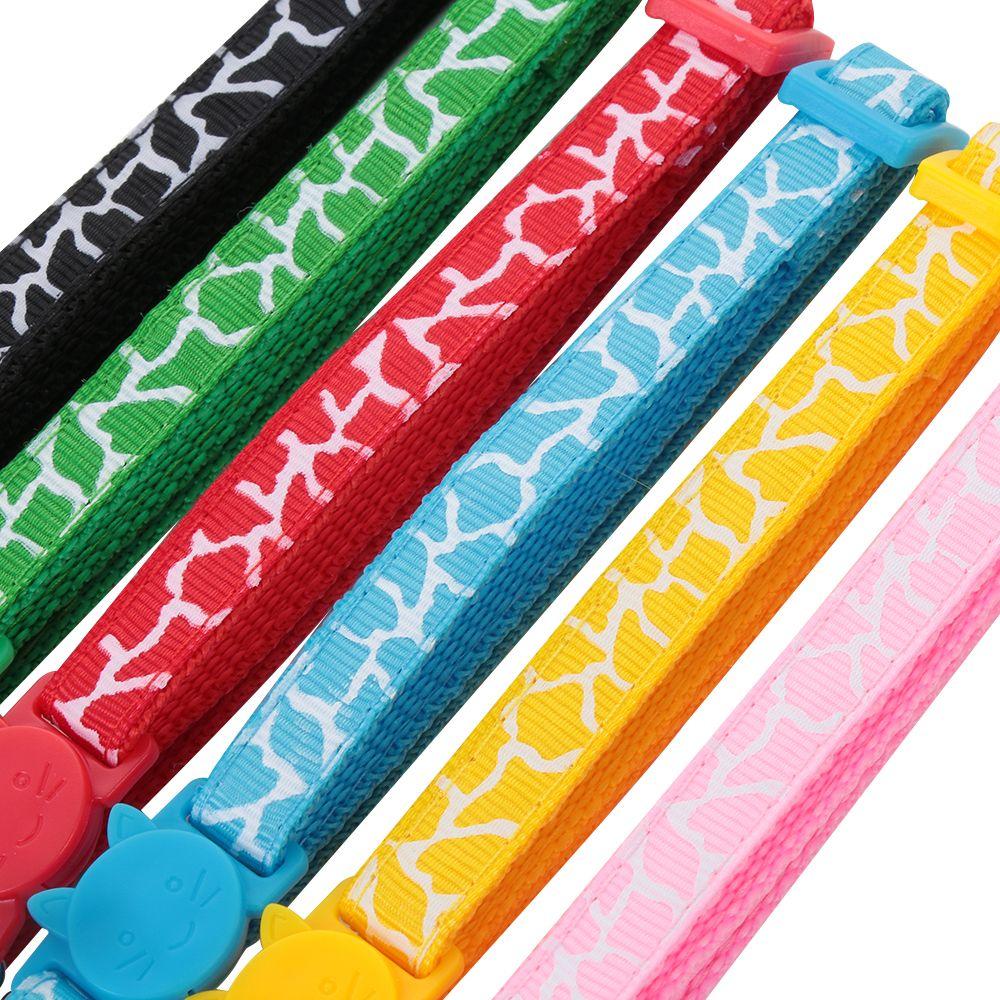 Puppy Cute Cat Head Cat Accessories Bell Pendant Kitten Necklace Dog Collar Cat Collars