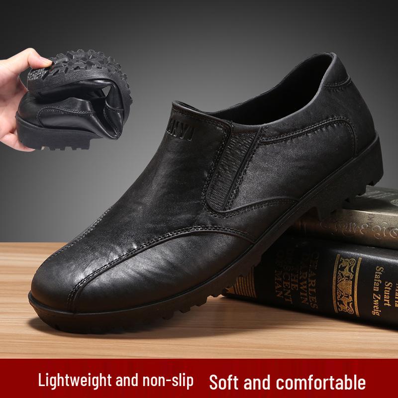 Мужские водонепроницаемые нескользящие рабочие ботинки для цементных работ - Желтые, утолщенные и износостойкие для строительных площадок