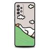 Мультяшная утка Чехол для телефона Для Samsung Galaxy A17 A07 A55 A35 A25 A15 A05 A33 5G A31 A23 A21s A13 A41 A73 A53 A51 A71 A03 S10 Чехол