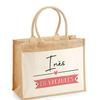 Cabas - PLANETEE - Jute Avec Poche Ines En Vacances - Coton - Imprimé En France - Grande Contenance