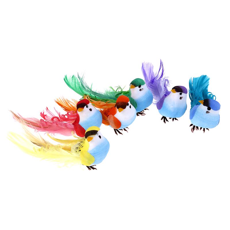 ADM Симуляция Перо Пена Красочная Птица Садовая Птица Газон Реквизит Украшение