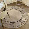 Living Room Circular Carpet Dirt Resistant Coffee Table Mat Bedroom Decoration Bedside Carpet