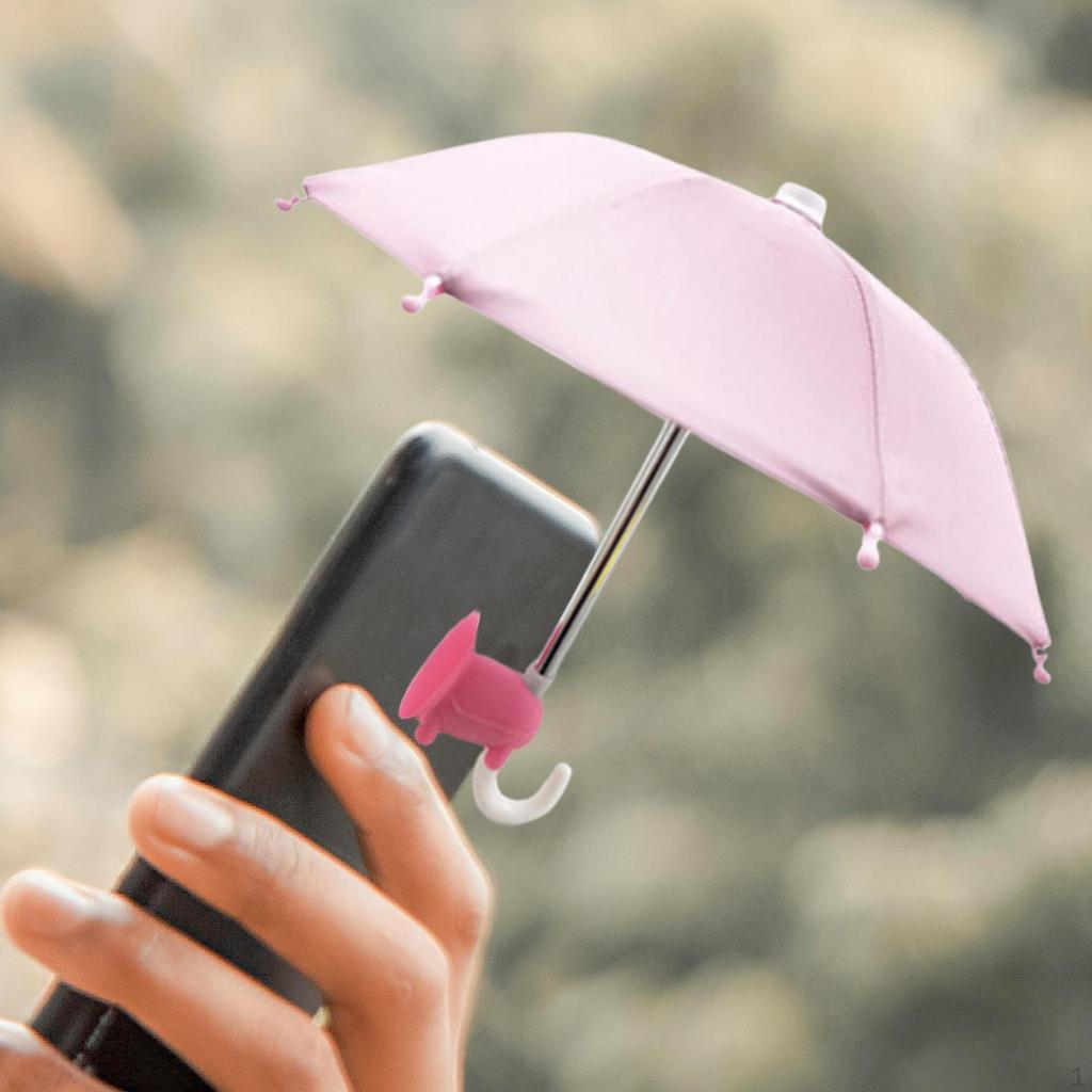 Mobile Phone Umbrella Stand, with Suction Cup Mount Durable Material Adjustable Outdoor Lightweight