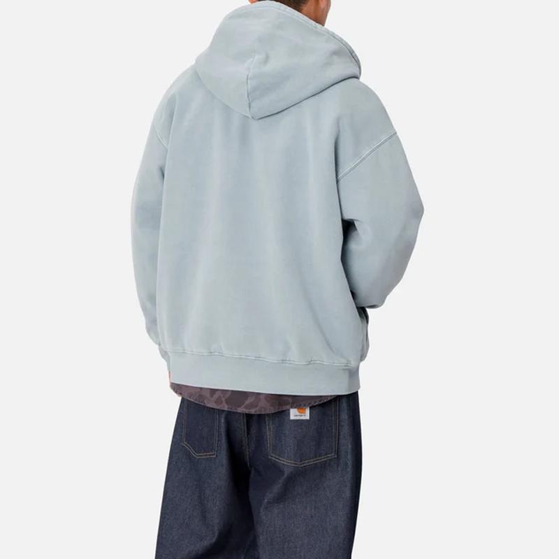 Carhartt WIP FW24 Hooded Vista Jacket Square Tag Logo Kangaroo Pocket Loose Fit Jacket Unisex Jacket I029524-2BS-GD