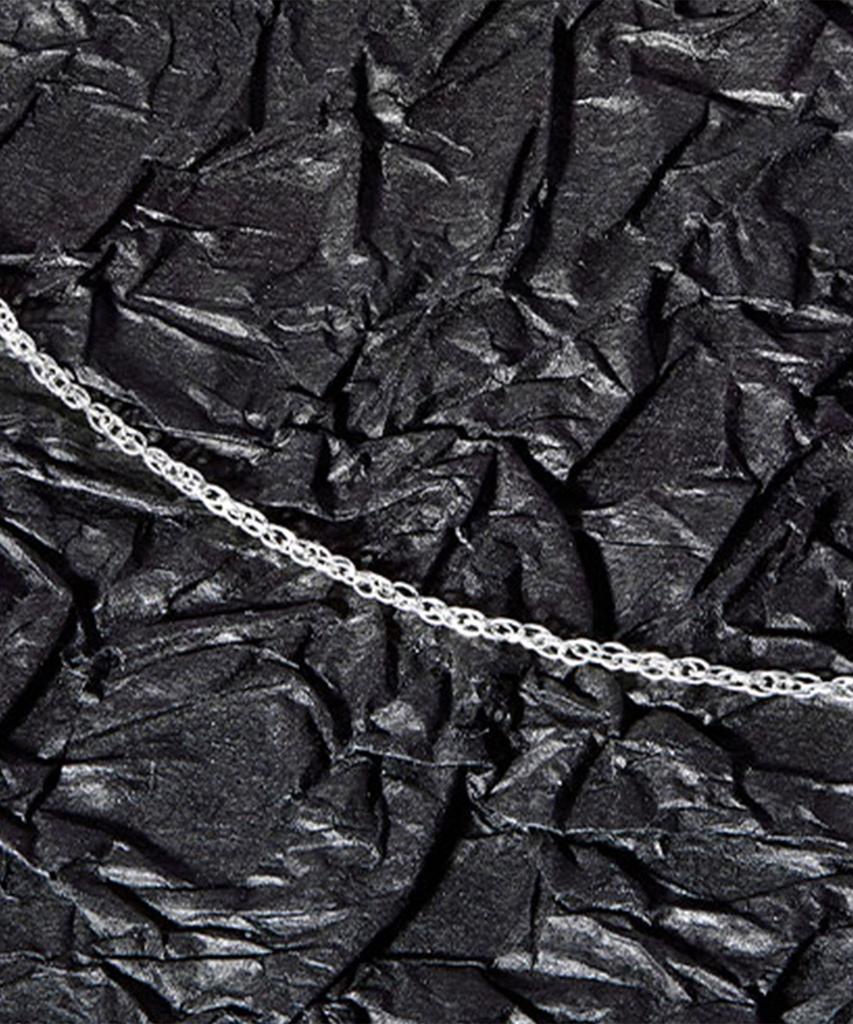 Helene Jewelry Серебряная цепочка в стиле плетеного каната Серебряное ожерелье