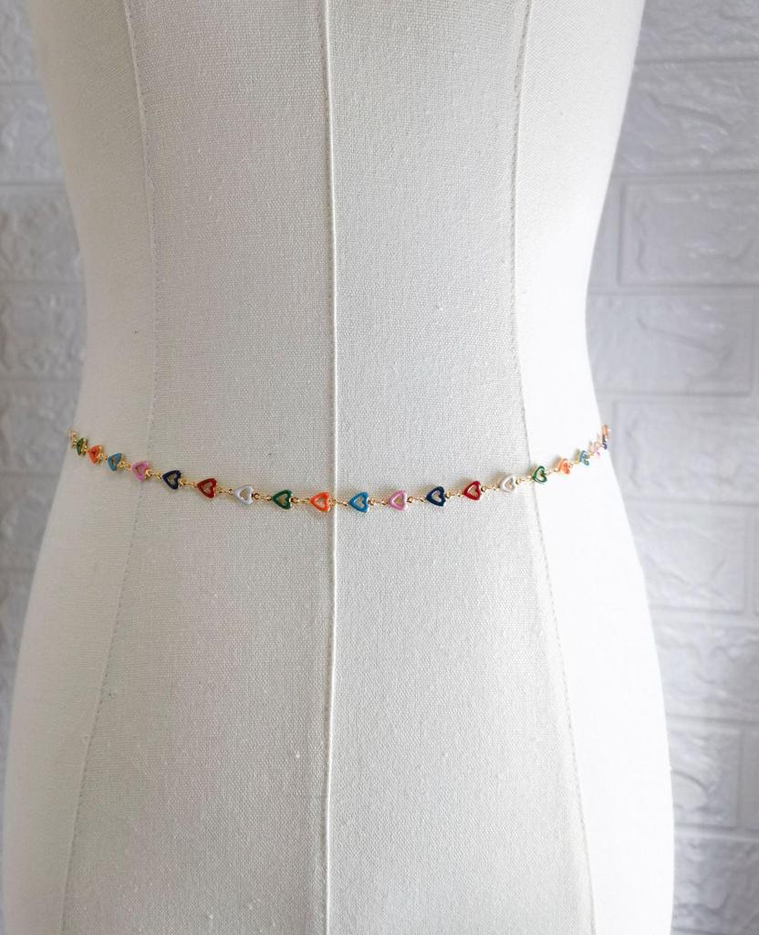 European-American Beach Glam Body Chain with Sparkling Diamond Pendant and Tassel