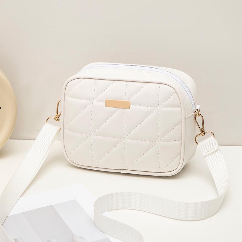 Сумка для мобильного телефона и камеры с треугольной вышивкой 2024 года с ремнем через плечо из ленты