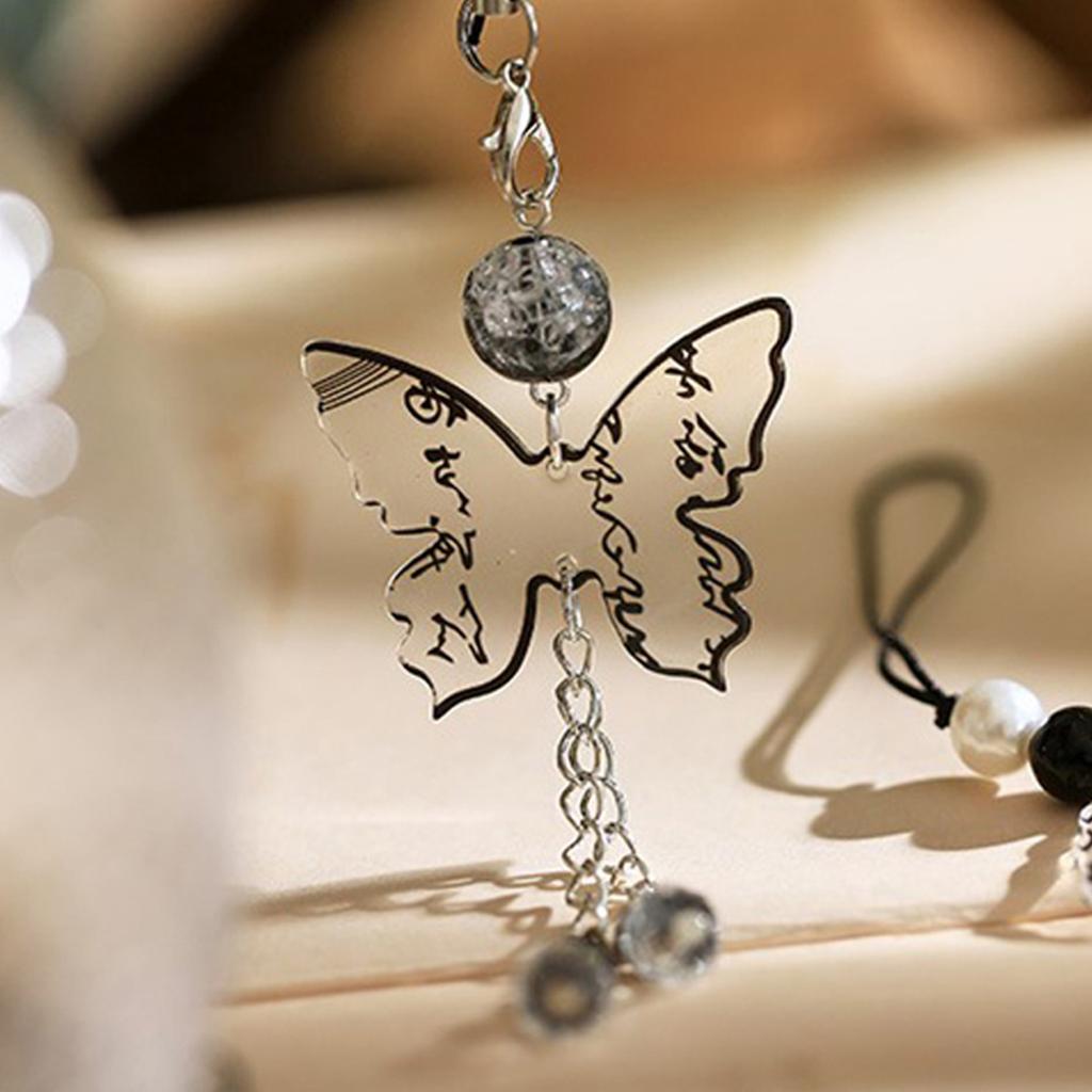 1 шт. Шнурок для телефона в китайском стиле, защита от потери, ретро кисточка, кулон, брелок, шармы для сумки, подвеска для рюкзака, модная бижутерия