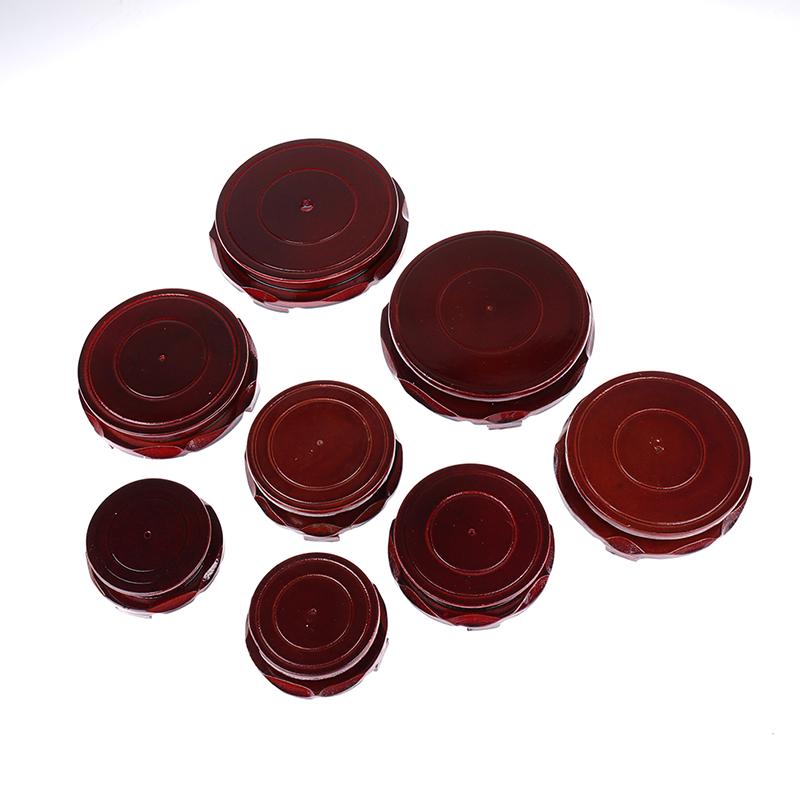 Настоящая твердая деревянная ваза с резьбой, основание для каменного Будды, цветочный горшок, деревянная ваза с резьбой