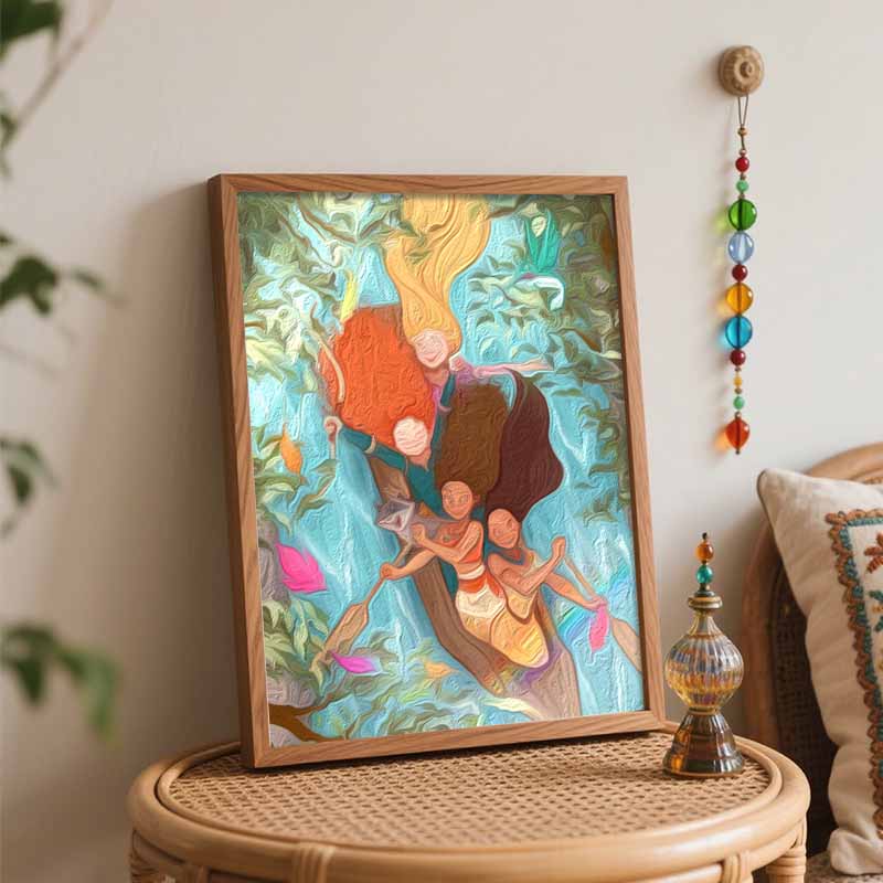 Disney Набор для рисования маслом «Лодка принцессы» Декор для дома ручной работы Подарок Рапунцель Мерида Моана Покахонтас Сцена приключений Поделки своими руками Искусство