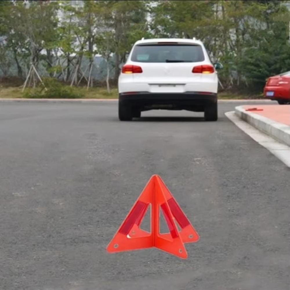 Reflective Cars Stop Sign Stand Red Car Breakdown Warning Sign  Road Emergency Standby