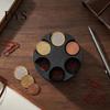 Vehicle Change Holder 3D Printed Universal Coin Holder, Large Capacity for Car, Portable Car Cylindrical Dispenser Rotating Organizer, Trucks
