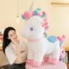 Colorful Cute Unicorn Fur Toy Fashion Comfortable Throw Pillow Birthday Gift