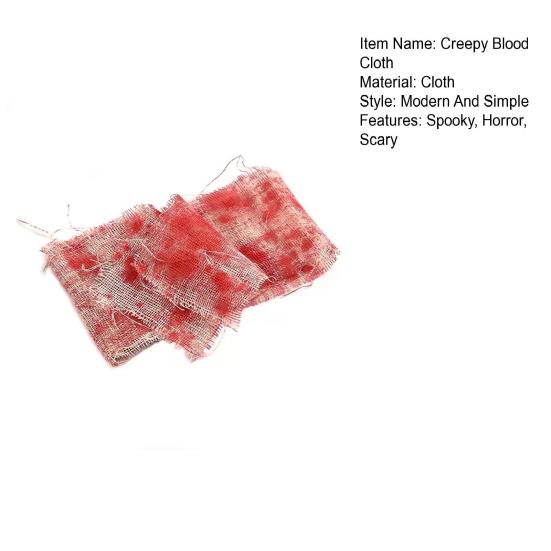 Хэллоуин Кровавая ткань Страшная Кровавая Марлевая Ткань Бинт Жуткая Ткань Кровавая Полоса Драпировка Занавеска для Дверного Проема Аксессуары для Лестницы для Дома с Привидениями