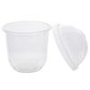50Pcs 360ML Disposable Mousse Cake Cup with Lid Transparent Plastic Pudding Jelly Dessert Yogurt Cake Cups Party Packaging Box