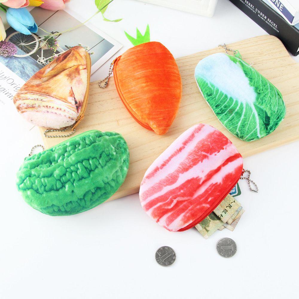 Supplies Pencil Bag Novelty Coin Bag Simulation Vegetable Plush Pencil Case Pen Case Pencil Pouch