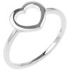 Silver Ring 'Love' Silver (rhodium) - 10x9 Mm