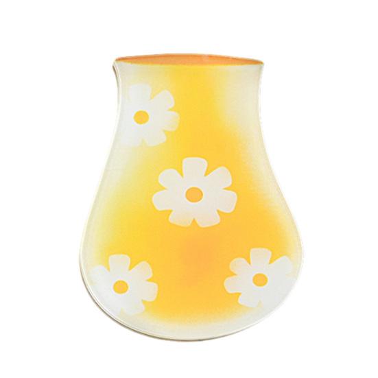 Mini Acrylic Vase Refrigerator Magnet 3D Plants Flower Holder Miniature Vase Fridge Magnet Home Office Kitchen