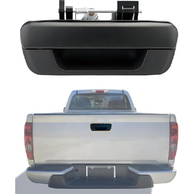 Ручка двери задней двери, Совместима с 2004-2012 Chevy Colorado & GMC Canyon & Isuzu I-280 / I-290 / I-350 / I-370, Внешняя задняя с отверстием под ключ |