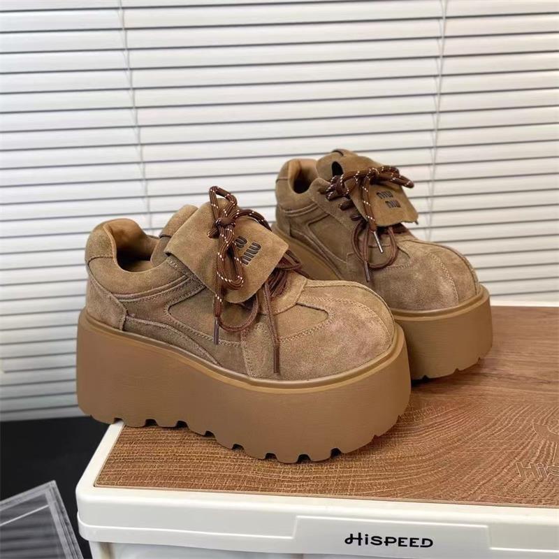 Оригинальные ретро-туфли Niche, женские, весна 2025 года, универсальные, маленькие белые туфли на толстой подошве, модные, повседневные, с большой головой