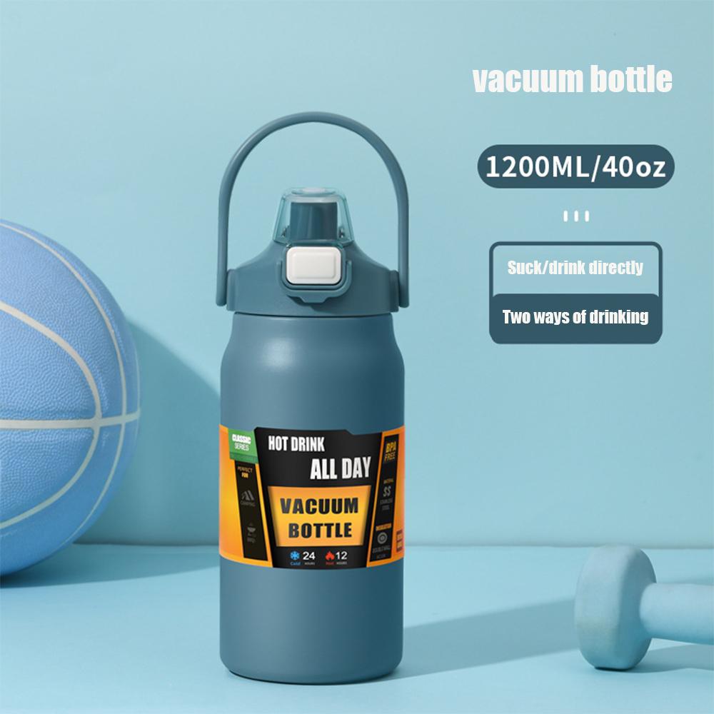 304 Stainless Steel Vacuum Bottle, Double-layer Insulated Kettle, Outdoor Portable Sports Kettle, Large Capacity Space Kettle