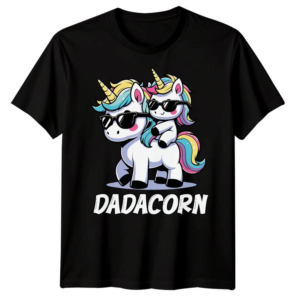 Mens Dadacorn Funny Fathers Day T-Shirt Tee Best Dad Ever Papa Life Daddy #FD