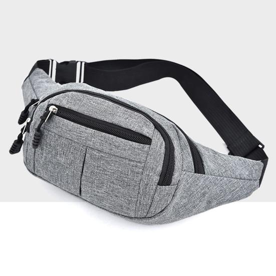 Мужская поясная сумка для телефона, устойчивая к брызгам, эластичный регулируемый поясной ремень, несколько отделений, застежка-молния, для активного отдыха, бега, велоспорта