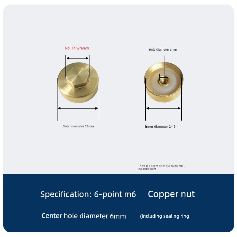 Electric Water Heater Drain Outlet Nut, Copper Nut, Universal 1/2 Inch, 3/4 Inch, 1 Inch, 2 Inch, Electroplated Screw, Magnesium Rod Accessories