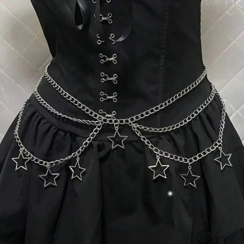 Панк Готика Женская Цепь на Талию Y2K JK Аксессуар Модный Пояс