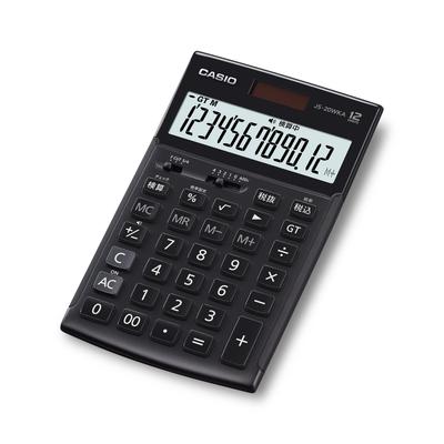 Casio Профессиональный бизнес-калькулятор, сертифицированный по Закону о зеленых закупках и Eco Mark, 12-разрядный, функциональный, тип, черный, JS-20WKA-BK-N, соответствующий,