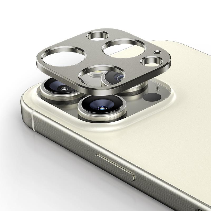 For Apple iPhone 16 Plus Pro Max Luxury Camera Circle Plating Metal Lens Anti-scrached Case Cover Bumper Protection Ring Guard Protector