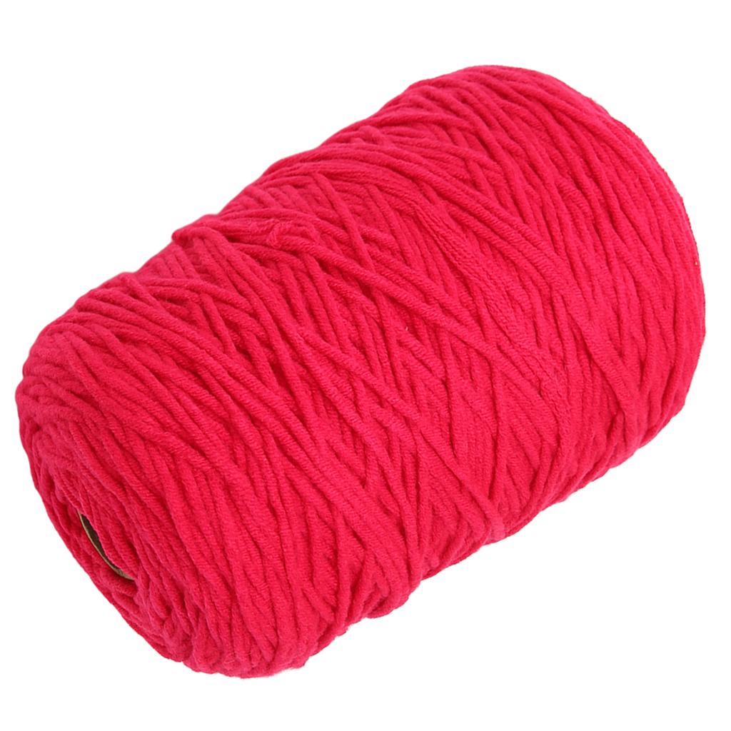 Tufting Yarn 437yd Long 0.2in Wide Soft Cotton Polyester Shrink Resistant Rug Making Yarn for Handicraft DIY Weaving