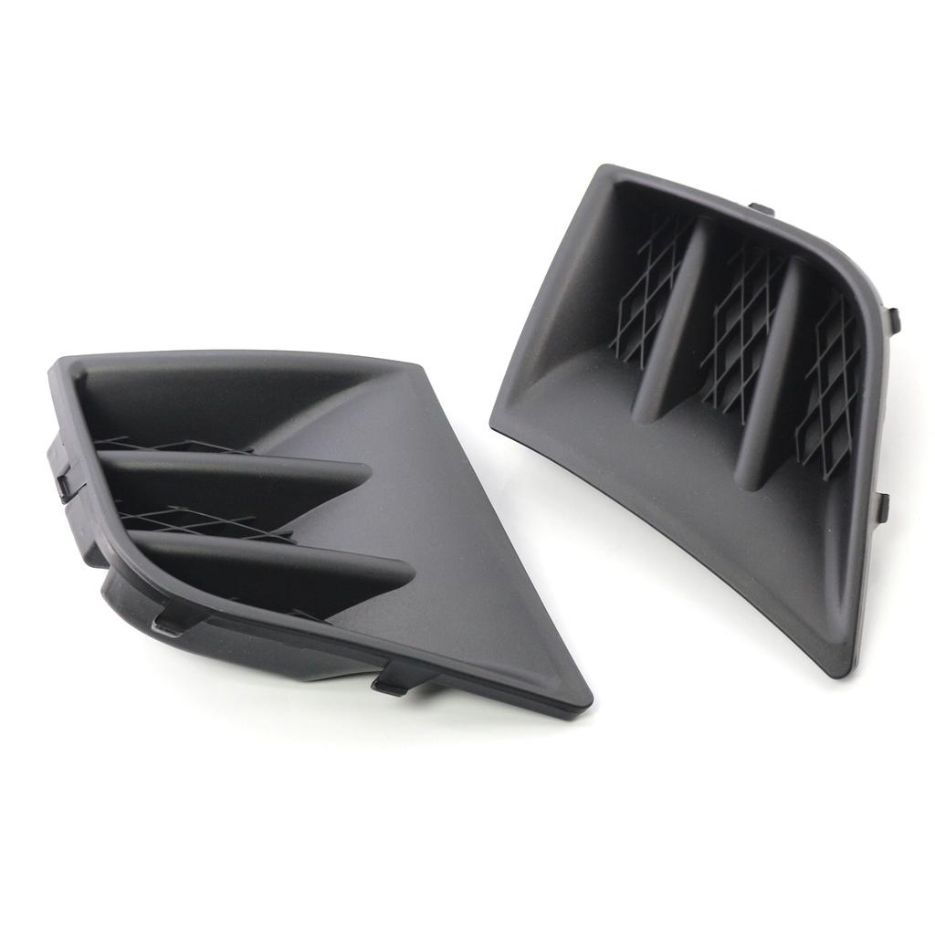 ABS Black Car Front Left Right Bumper Grill Grille Fog Light Lamp Cover Caps Replacement For Peugeot 107 2009-2012 7422A8