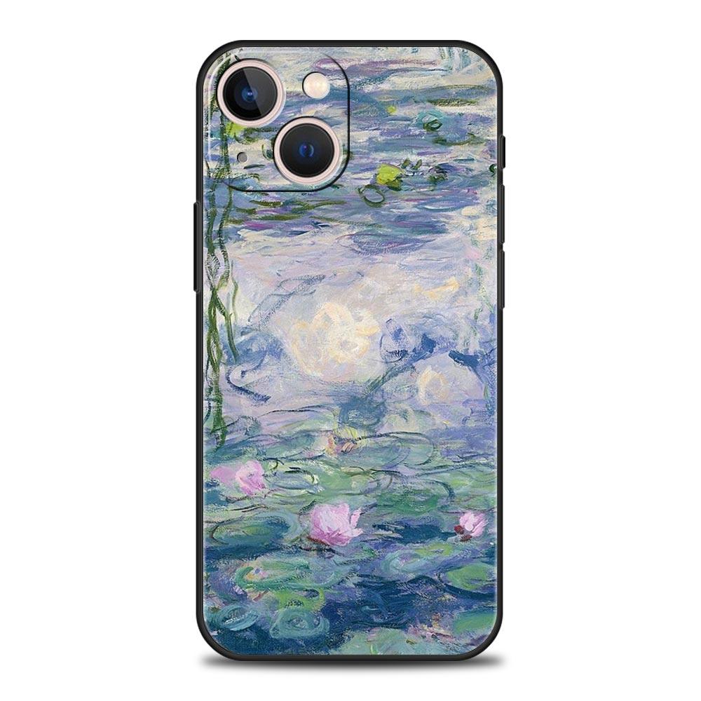Claude Monet Impressionism Painter Luxury Soft Phone Case For iPhone 13 15 14 12 11 Pro MAX XR X SE XS 7 8 Plus Silicone Cover