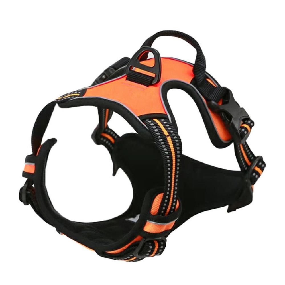 Reflective No Pull Dog Harness Vest Nylon Breathable Dog Chest Strap Adjustable Dog Leash Vest Large and Medium-sized Dog