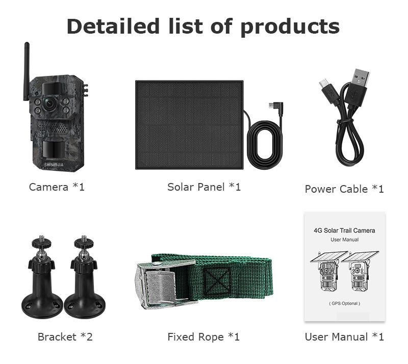 New 4G Solar-Powered Camouflage Hunting Camera with GPS & Infrared Monitoring
